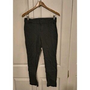 Old Navy Dress Pants High-Rise Pixie Split Hem Dark Heath Womens Size 6 30×27